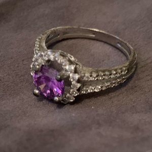 Purple Diamond Ring